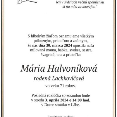 Mária Halvoníková