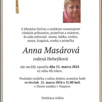Anna Masárová