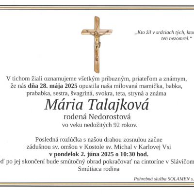 Mária Talajková